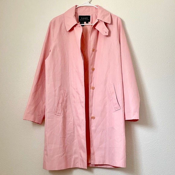 Lauren by Ralph Lauren Pink Trench Coat - Picture 5 of 9